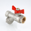 VALTEC COMBI Кран шаровой со встроенным фильтром 1/2" вн.-вн., бабочка
