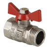 VALTEC Кран шаровой 1/2" вн.-нар., бабочка, COMPACT