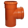 СИНИКОН Тройник НПВХ D110x110x87° (оранжевый)