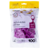 3D KRESTIKI Зажим SLIM 0,8мм. розовый (100шт.)