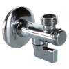 VALTEC Кран шаровой бытовой с фильтром, угловой 1/2"х3/4" нар.-нар., рычаг