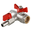 VALTEC Кран с обратным клапаном и дренажом 1/2"х1/4"х1/2" вн.-нар.-вн., бабочка, BASE