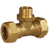 STAHLMANN Тройник обжимной 15х1/2"х15, Нар.