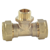 STAHLMANN Тройник обжимной 15х1/2"х15, Нар.
