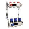 VARMEGA Коллектор из нерж. стали в сборе, 1" х 3/4" ЕК х 3 вых., для отопления