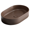 CERAMICANOVA Умывальник накладной Element, 600х380х122мм. (темно-коричневый матовый)