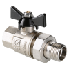 VALTEC Кран шаровой с полусгоном 1" вн.-нар., бабочка, PERFECT