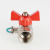 VALTEC Кран шаровый для подключения манометра 1/2" вн.-вн., бабочка