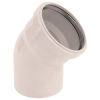 СИНИКОН Отвод ПП D110x45° (белый)