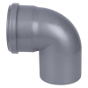 СИНИКОН Отвод ПП D110x87° (серый)
