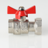 VALTEC Кран шаровой с накидной гайкой 3/4" вн.-вн., бабочка, BASE