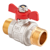 MVI Кран шаровой 3/4" нар.-нар., бабочка, ГОСТ