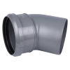 СИНИКОН Отвод ПП D110x45° (серый)