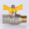 VALTEC Кран шаровой 3/4" вн.-нар., бабочка, VALGAS, для газа