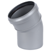 СИНИКОН Отвод ПП D110x30° (серый)