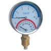 VIEIR Термоманометр 1/2", радиальный, 0-6 бар, 0-120°С, D80мм.