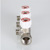 VALTEC Коллектор латунный с регул. вентилями, 3/4"х2 вых. евроконус 1/2", для систем водоснабж.