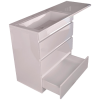 STYLE LINE Тумба напольная Даллас 140 R Люкс Plus (белая)