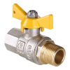 VALTEC Кран шаровой 3/4" вн.-нар., бабочка, VALGAS, для газа