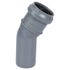 СИНИКОН Отвод ПП D32x30° (серый)