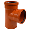 СИНИКОН Тройник НПВХ D110x110x87° (оранжевый)