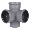 СИНИКОН Крестовина двухплоскостная ПП D110х110х110х87° (серая)