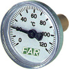 FAR Термометр 3/8", аксиальный, 0-120 °С, 40мм., 2650