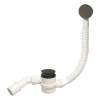 MCALPINE Слив-перелив для ванны MRB11-MBL, L=330-700мм. (черный матовый)