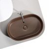 CERAMICANOVA Умывальник накладной Element, 600х380х122мм. (темно-коричневый матовый)