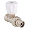 VALTEC Клапан регулирующий (компактный), прямой 1/2", Вн. / Нар., для радиатора