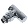 FAR Вентиль запорный угловой 1/2", Вн. / Нар.,с уплотнением EPDM, серебр., 0138