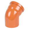 СИНИКОН Отвод НПВХ D110x45° (оранжевый)