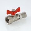 VALTEC Кран шаровой с пресс соединением 16мм.х1/2" вн., бабочка, BASE